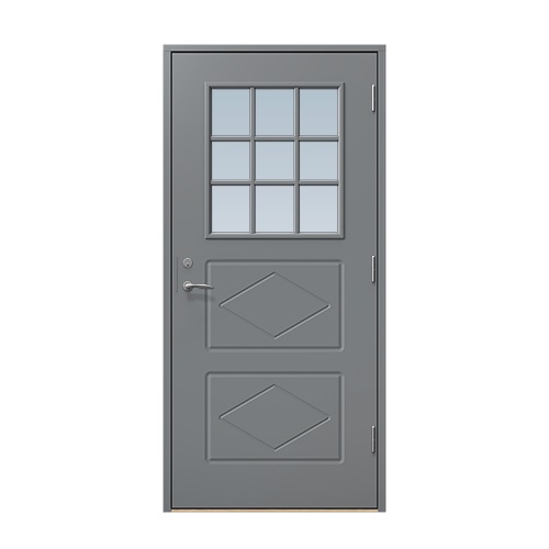 Entrédörr till villa Benarp 10 x 20, Högerhängd, Askgrå
