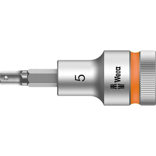 Wera 8740 C HF Insexhylsa 1/2" 5 mm, 60 mm lång