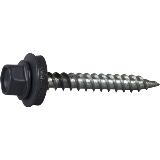 ESSVE 64311 Farmarskruv 4,8 x 38 mm, vass spets, 250-pack Mörkgrå (RR23)