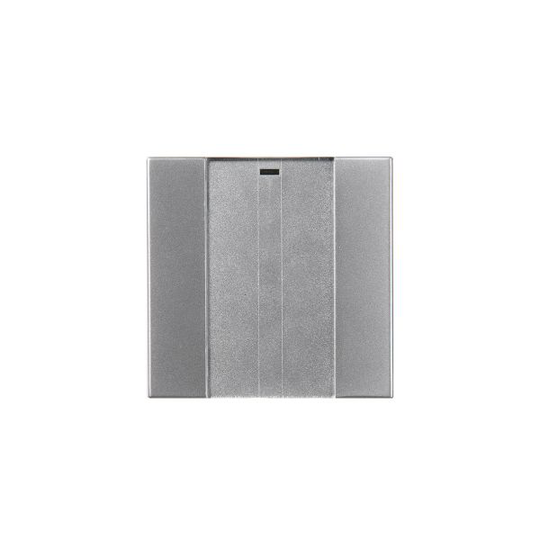 ABB Impressivo 6731-83-500 Tryckknapp 1-polig, trådlös Aluminium