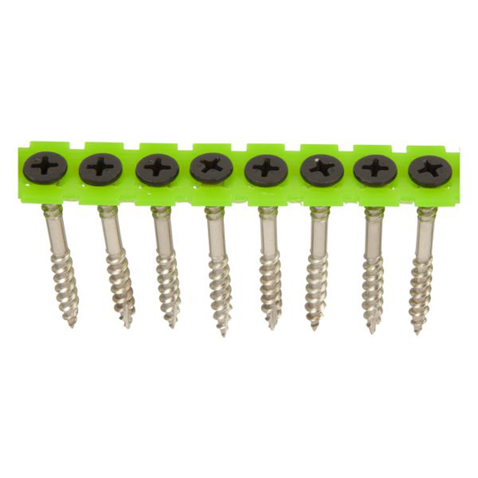 ESSVE 537619 Fasadskruv 4,2x52 mm, rostfri/syrafast A4, band. Svart, 1000-pack