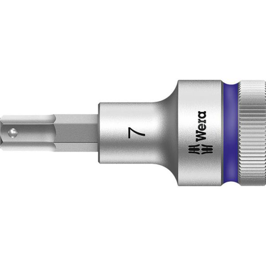 Wera 8740 C HF Insexhylsa 1/2" 7 mm, 60 mm lång
