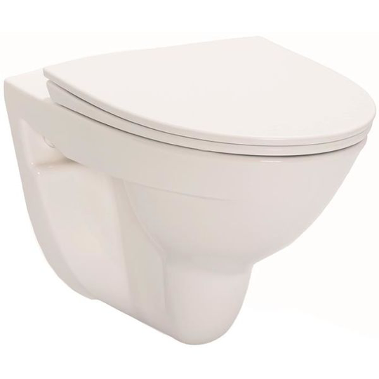 IDO Glow Rimfree 7626501201 Toalettstol vägghängd, med hårdsits soft-close