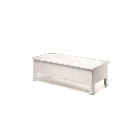 Gustavsberg GB21701 Helfrontstativ vit, med front och gavel 1300 mm
