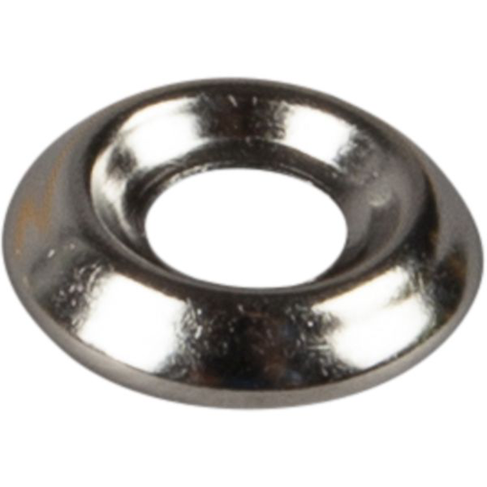 ESSVE 515911 Bricka förnicklad mässing 6,3 x 14 x 2 mm, 6-pack
