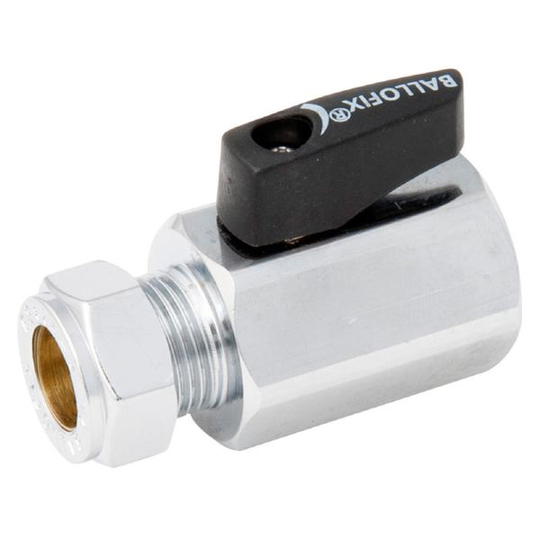 Ballofix 505 Kulventil invändig gänga/klämring 10 mm, G15