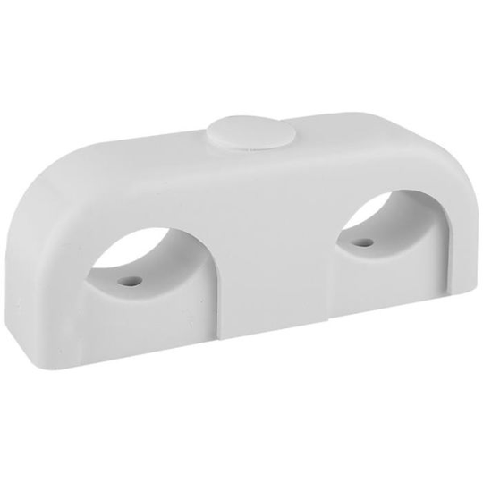 Faluplast Original 16600 Rörklämma dubbel, 18-22 mm Vit