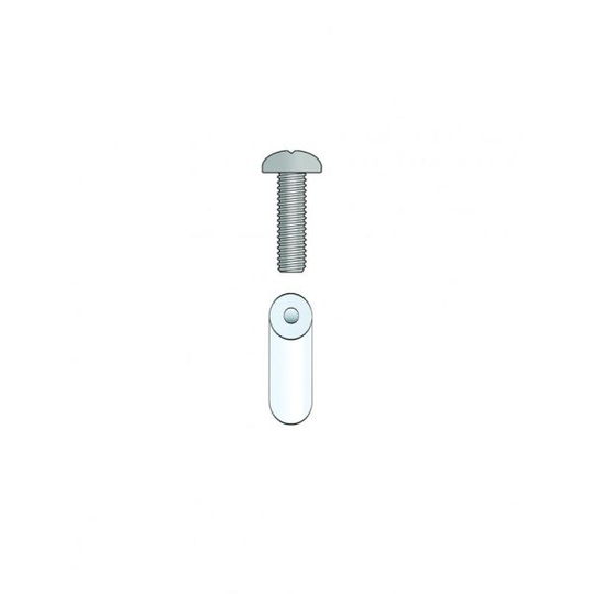 Alarmtech 2591.12 Distansbricka för modulplint, 20-pack