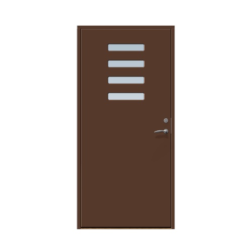 Enkeldörr till villa Röshult 9 x 20, Vänsterhängd, Nötbrun