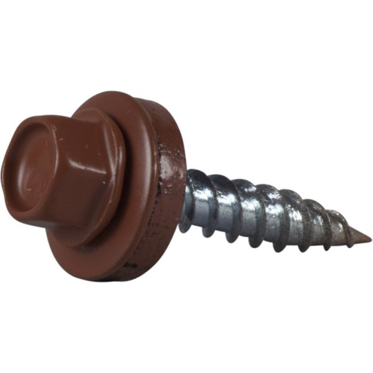 ESSVE 64245 Farmarskruv 4,8x25 mm, vass spets, 250-pack RR750 (Tegelröd)