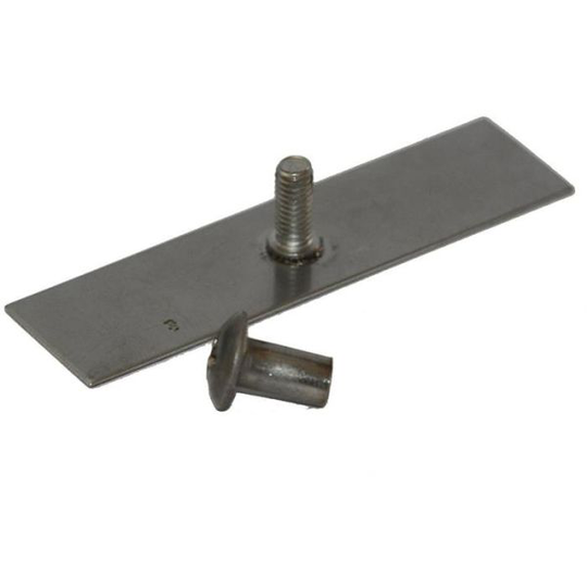 Design4Bath TBD-0102 Limplatta till dubbel rörklammer, 10-pack