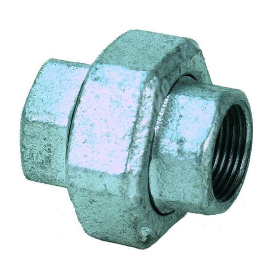 Gelia 3015066042 Koppling galv, rak, aducerad, inv gg G20 (3/4")