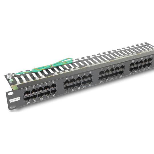 Eurolan 27B-U3-50BL Telepanel bestyckad, 50 x RJ45