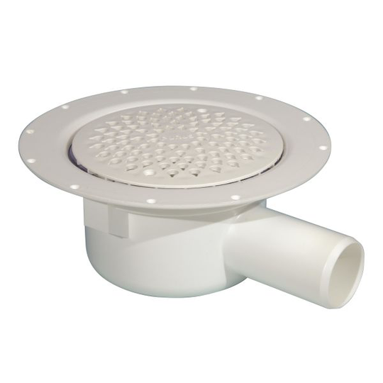 Purus Freja Golvbrunn 150 mm, med sidoutlopp