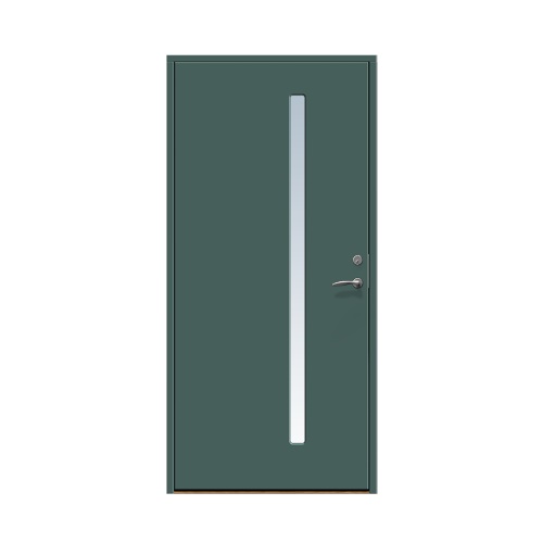 Enkeldörr till villa Hjärup 10 x 21, Vänsterhängd, Skogsgrön