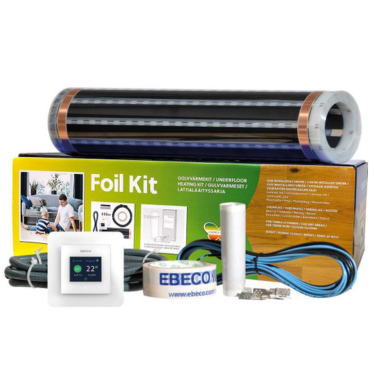 Ebeco Foil Kit 500 Golvvärmepaket för trä & laminat 12 m²
