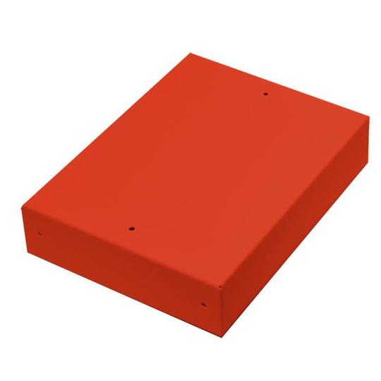 Alarmtech 3203.02R Kopplingsbox utan öppning, stål För 3 modulinsatser