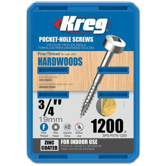 Kreg SPS-F075-1200 Skruv 19 mm 1200-pack