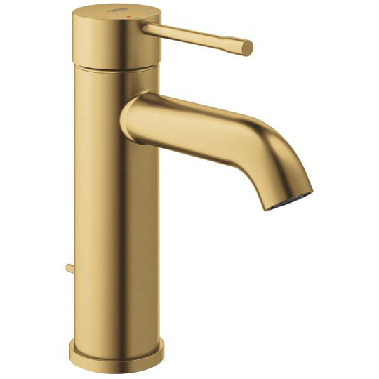 Grohe Essence Tvättställsblandare med lyftventil, borstat guld