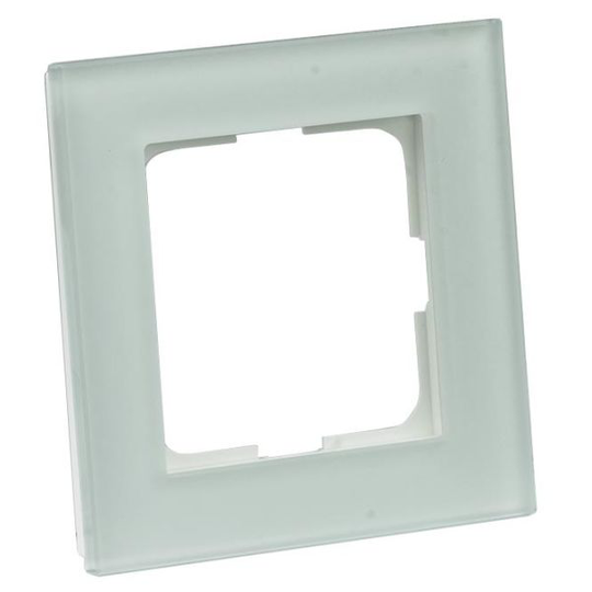 Elko Plus Option Kombinationsram glas, 1 fack Frostad vit