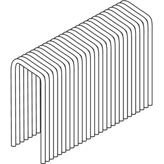 ESSVE BE80 Klammer 13 mm rygg, blankförzinkad 13 x 6 mm, 12 500-pack