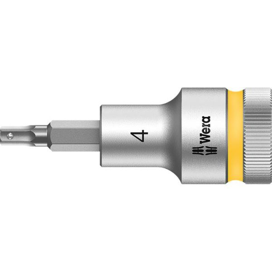 Wera 8740 C HF Insexhylsa 1/2" 4 mm, 60 mm lång