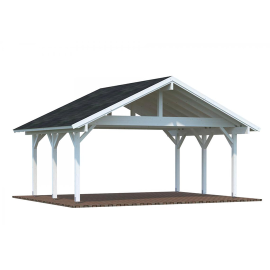 Carport Robert Shingel, 20,6 m², Vit
