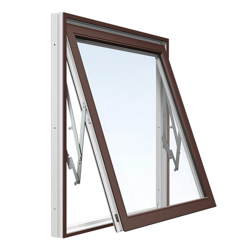 Energi Aluminium Vridfönster 10, 6, Nötbrun