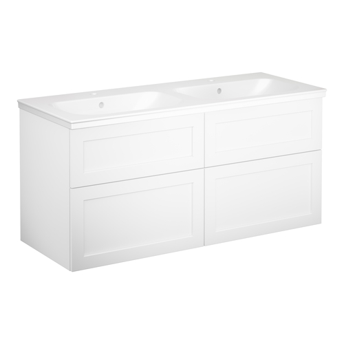 Tvättställsskåp vit ram Gustavsberg Artic 1200 mm