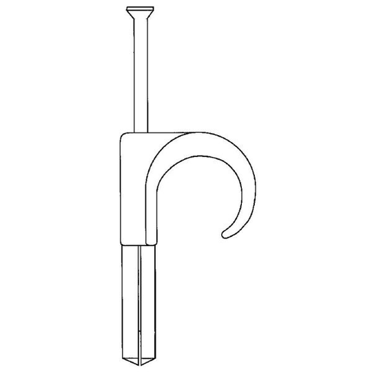 Mepac 1500866 Pluggklammer för rund kabel, 100-pack 8-11 mm