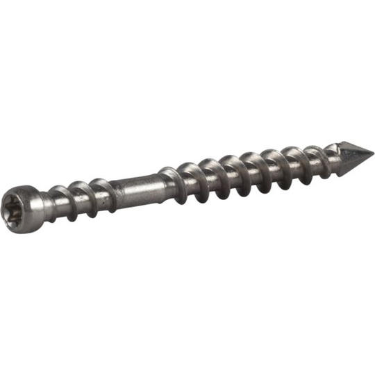 ESSVE 701562 Trallskruv dold, 4,8 mm Ø, A4, TX15, 250-pack 60 mm