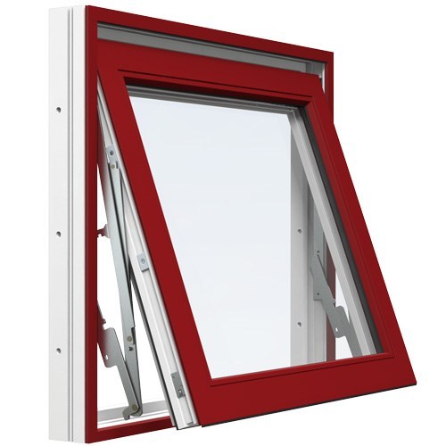 Energi Aluminium Vridfönster 5, 11, Röd
