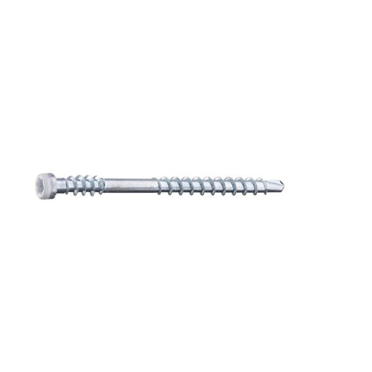 Grabber LTX48VITC Listskruv med bits 3,3 x 48 mm, 100-pack Vit