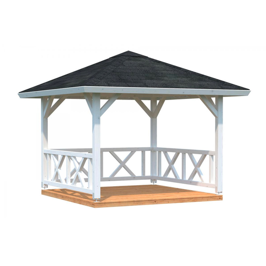 Paviljong Betty Takpapp, Vit, 9,0 m²