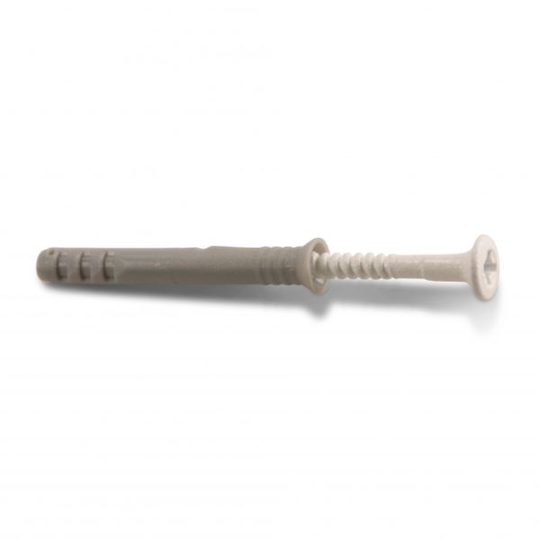 Heco 9601252 Spikplugg försänkt, 5 x 38 mm, vit, 10-pack
