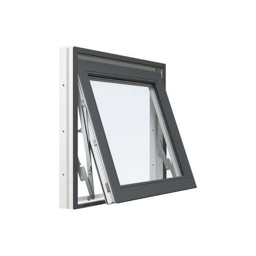 Energi Aluminium Vridfönster 10, 16, Antracitgrå