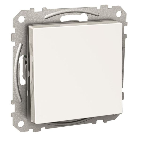 Schneider Electric Exxact WDE002122 Strömbrytare fyrkantig vippa, med klor, vit Trapp/1-pol