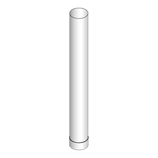 för bastu Harvia Rökrör 1000 mm, Stål