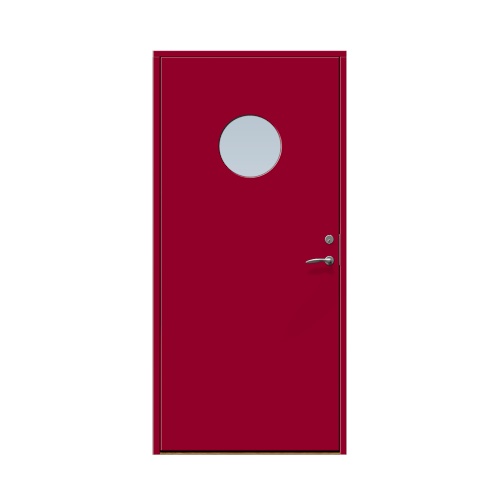 Enkeldörr till villa Solbacka 9 x 20, Vänsterhängd, Hallonröd