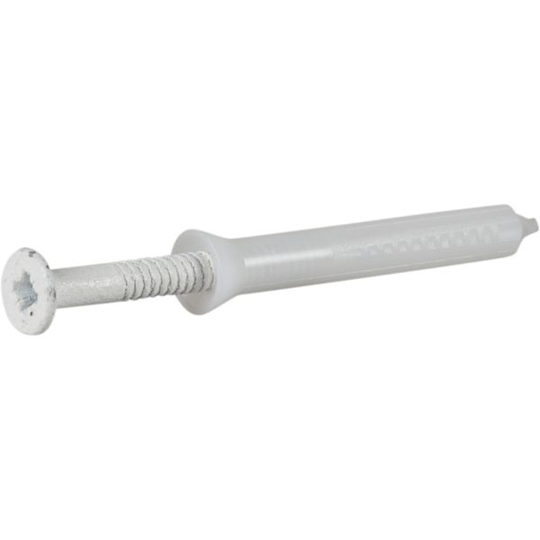 ESSVE 511343 Spikplugg 5 mm Ø, vit, med krage 15 x 35 mm, 8-pack