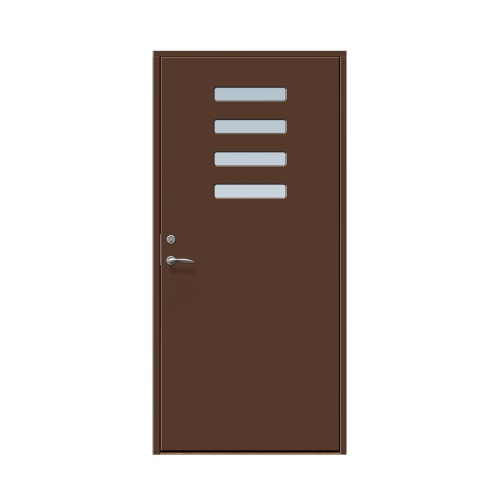 Enkeldörr till villa Röshult 10 x 20, Högerhängd, Nötbrun